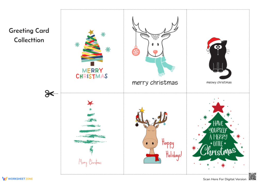 Christmas Greeting Cards Collection for Kids 3 - Page 1
