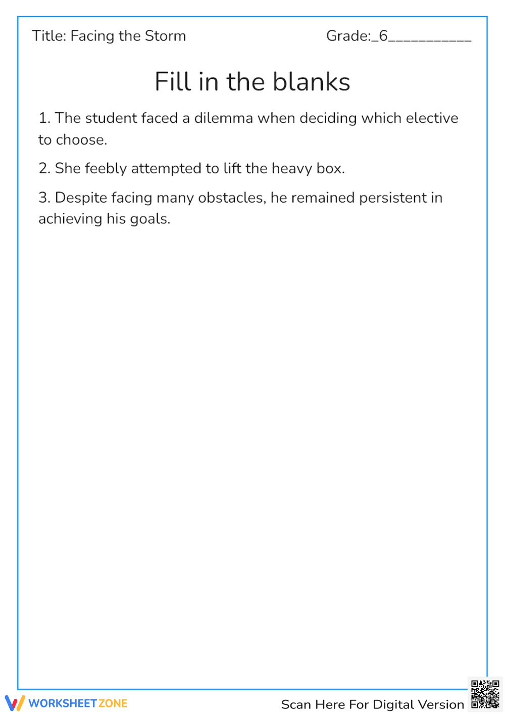 Worksheets - Page 1
