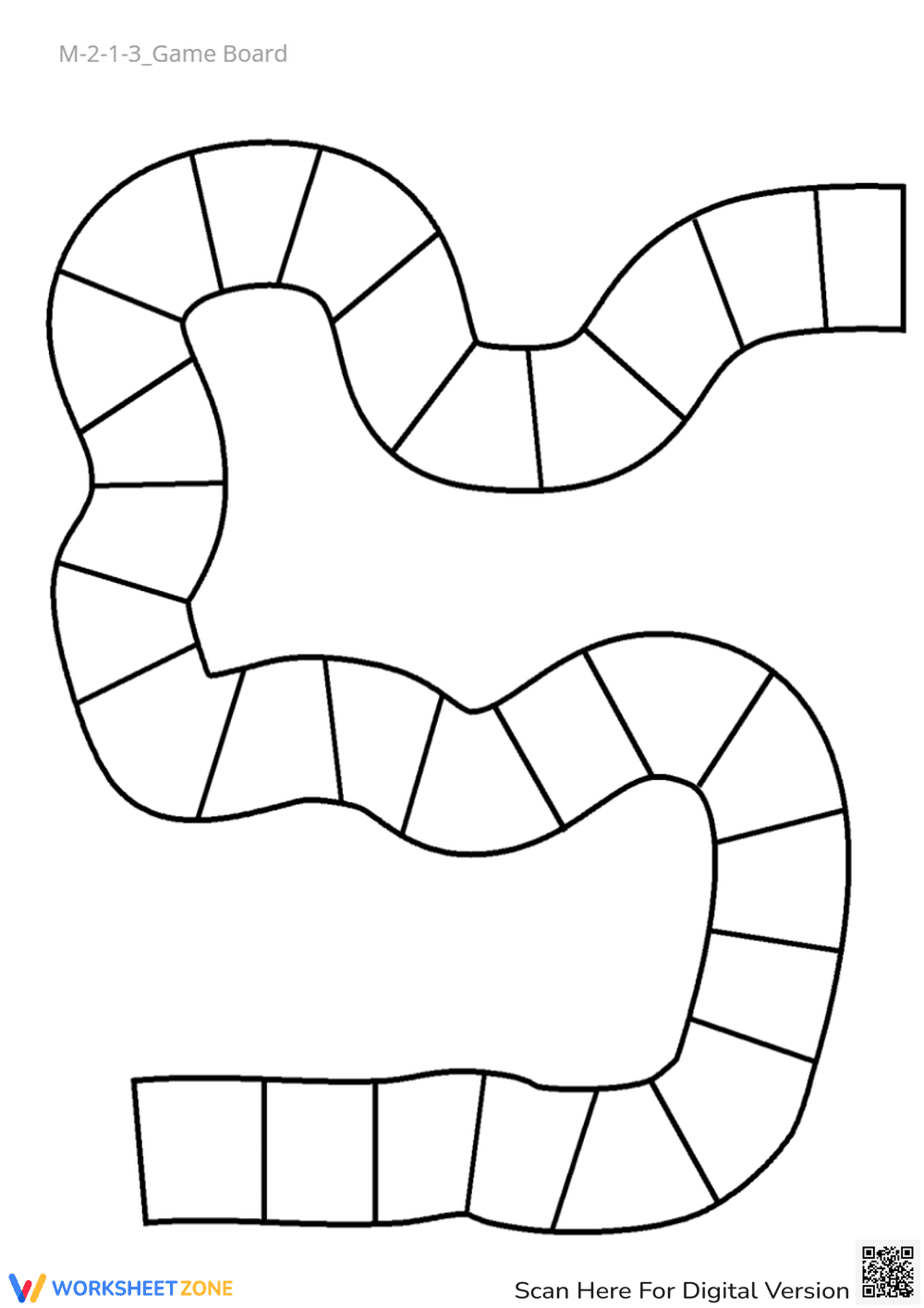 Blank Game Board Template - Printable & Customizable Fun! - Page 1