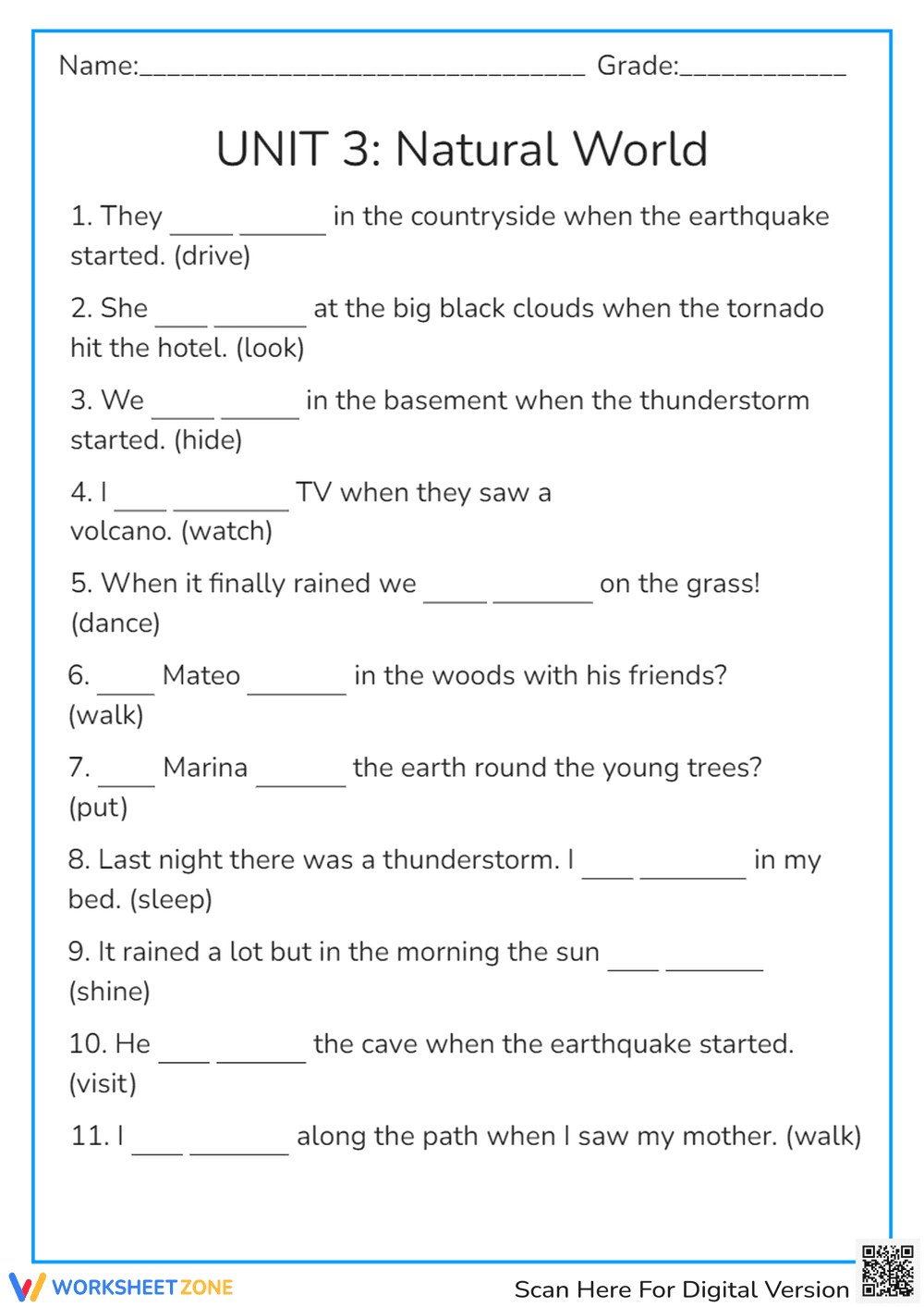UNIT 3. Natural World - Page 1