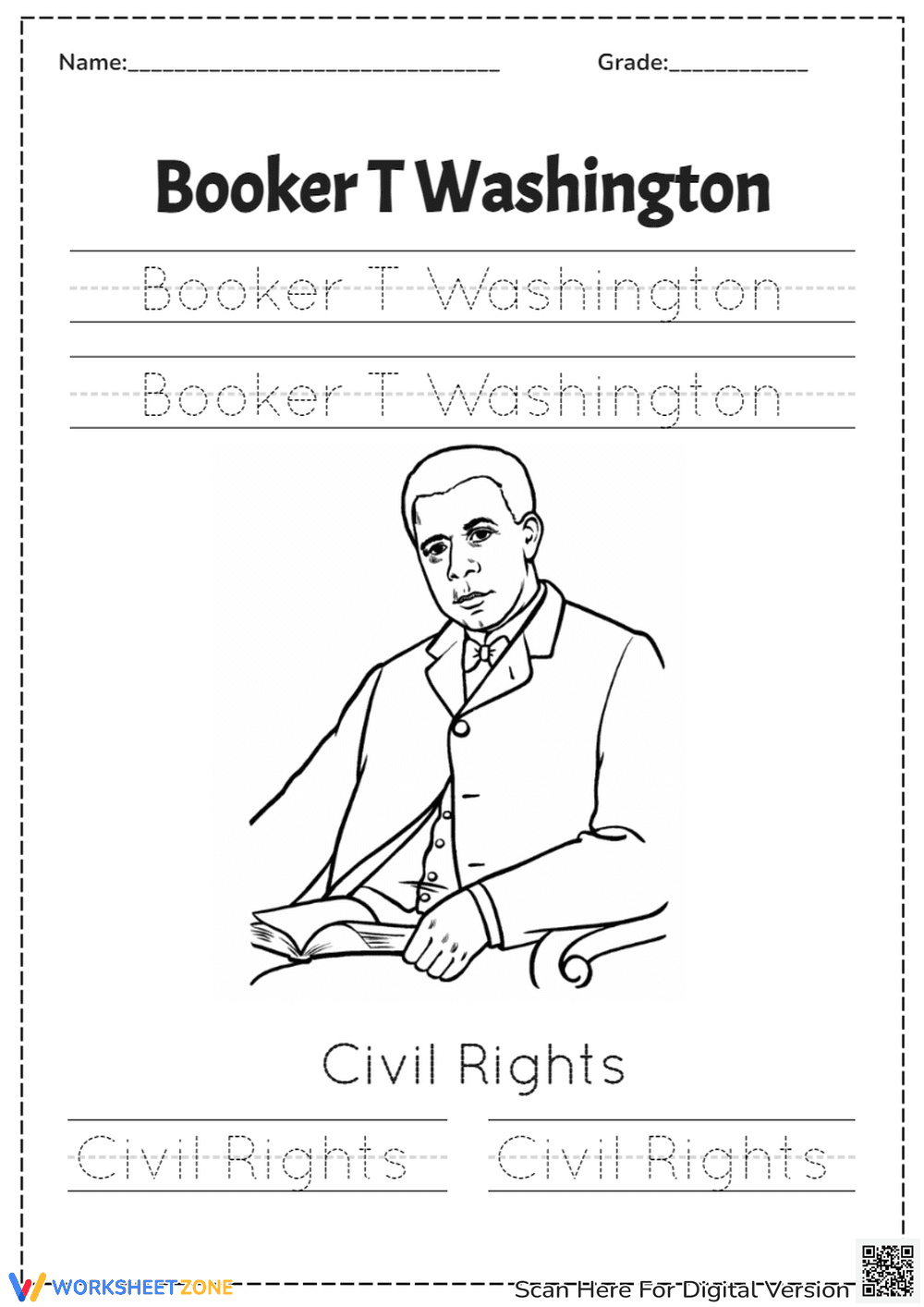 Learn and Write: Washington's Impact - Page 1