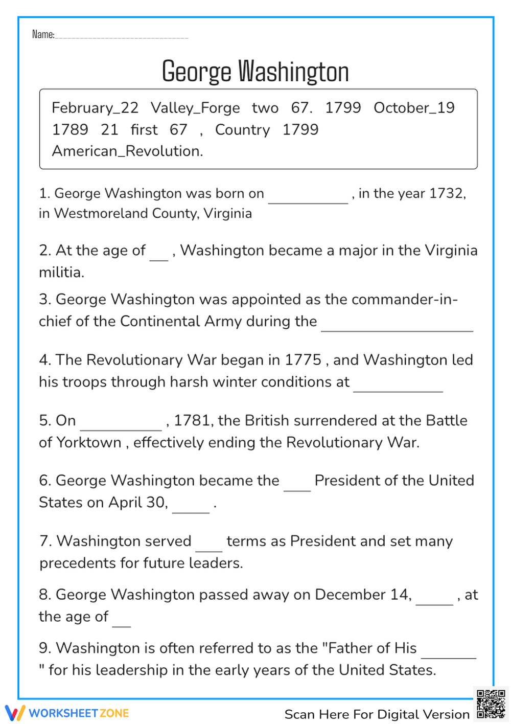 George Washington - Page 1