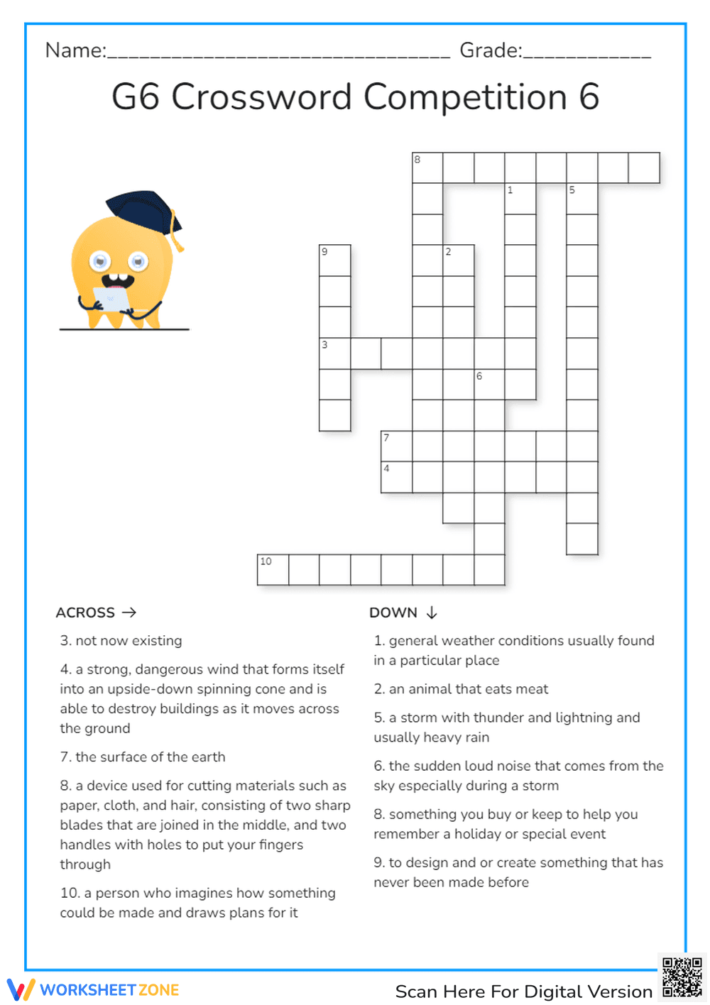 G6 Crossword 6 - Page 1