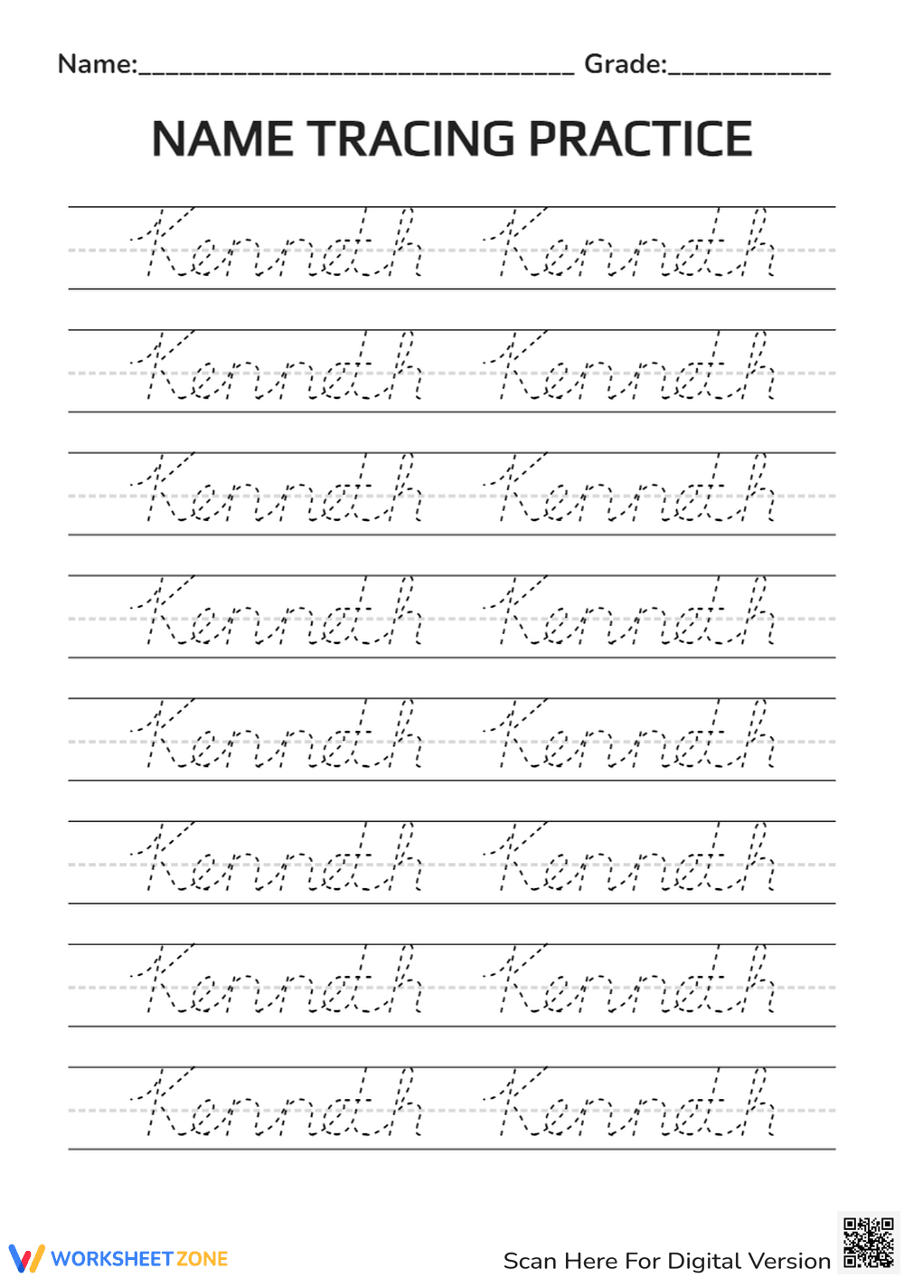 Kenneth practice sheet - Page 1