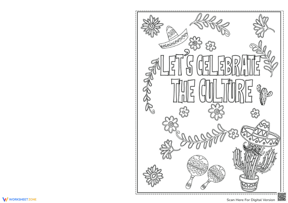 Hispanic Heritage Month Card | Printable K-2 Activity - Page 1