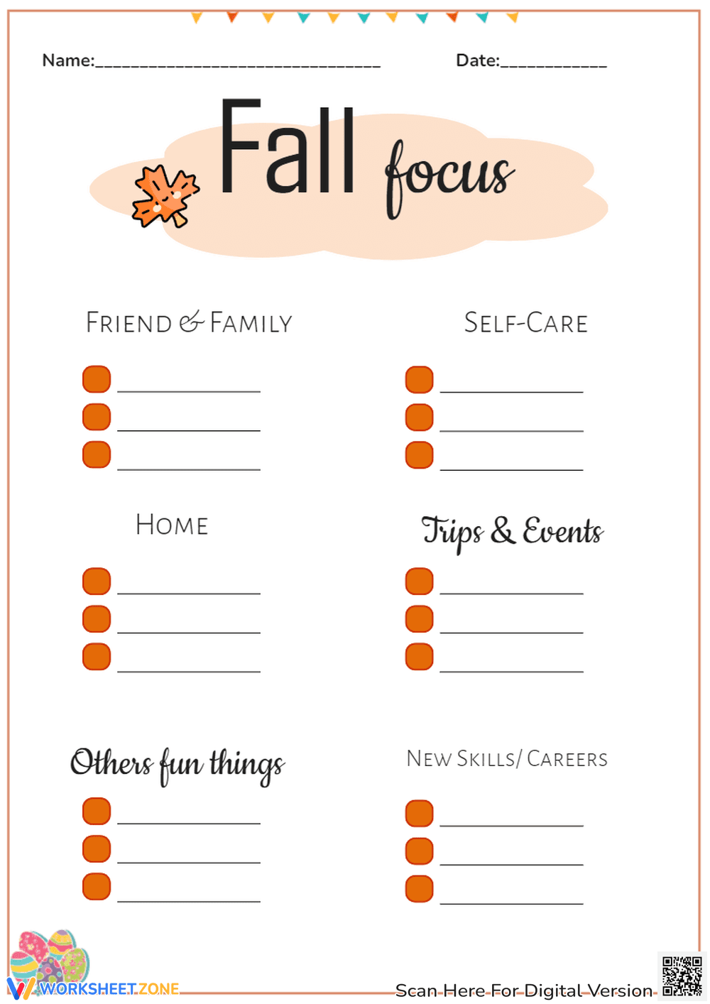 Fall Focus Worksheet | Grade 1-3 Essential Printable - Page 1