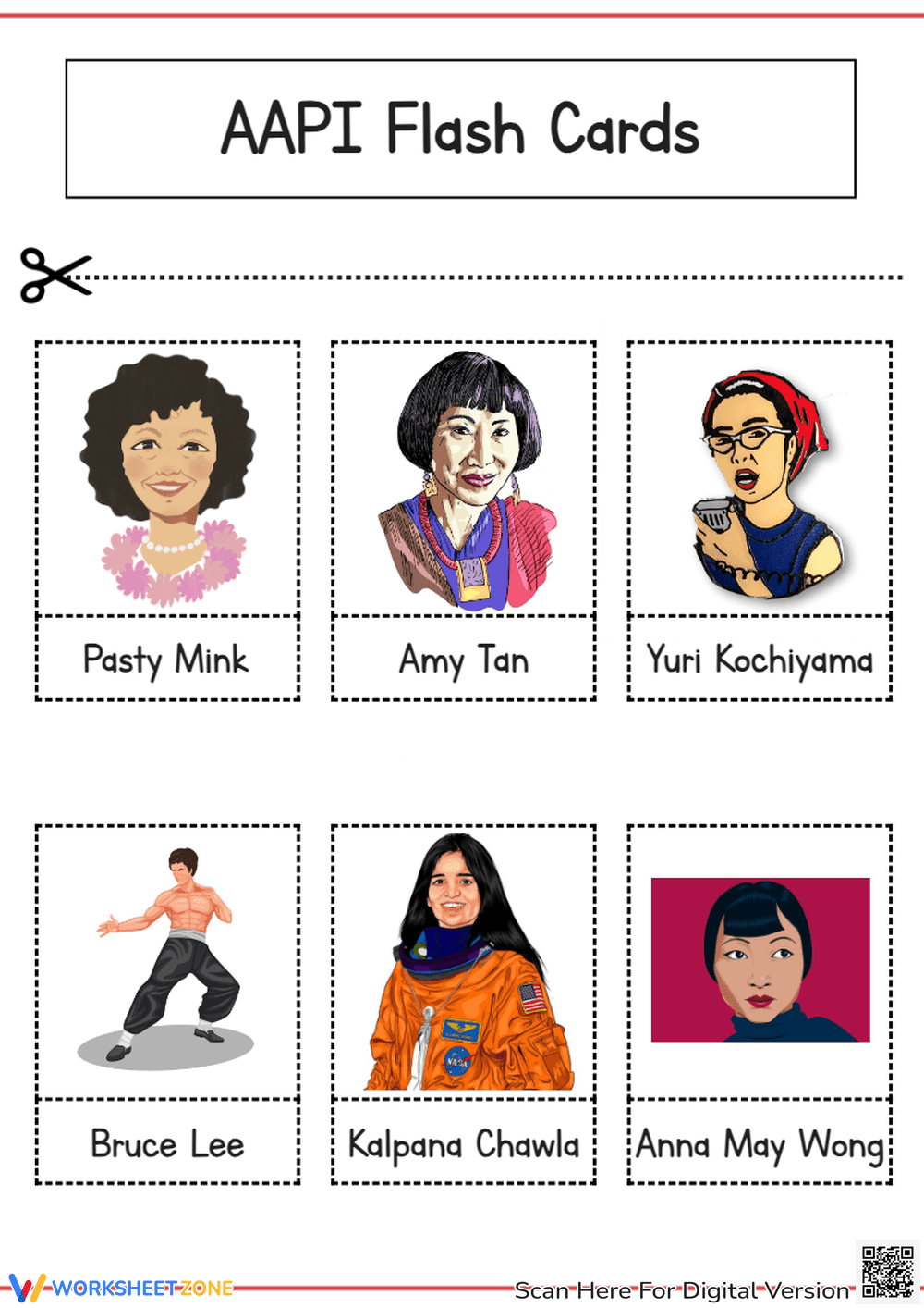 AAPI Flash Cards | Grade 1-3 Essential Printable - Page 1