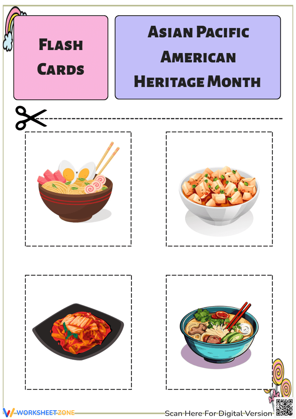 Grades 1-3 AAPI Heritage — Printable No-Prep Worksheet - Page 1
