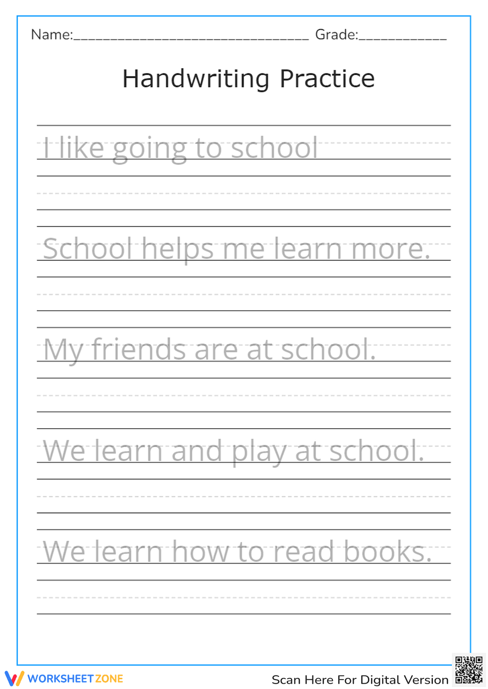 Writing Practice - Page 1