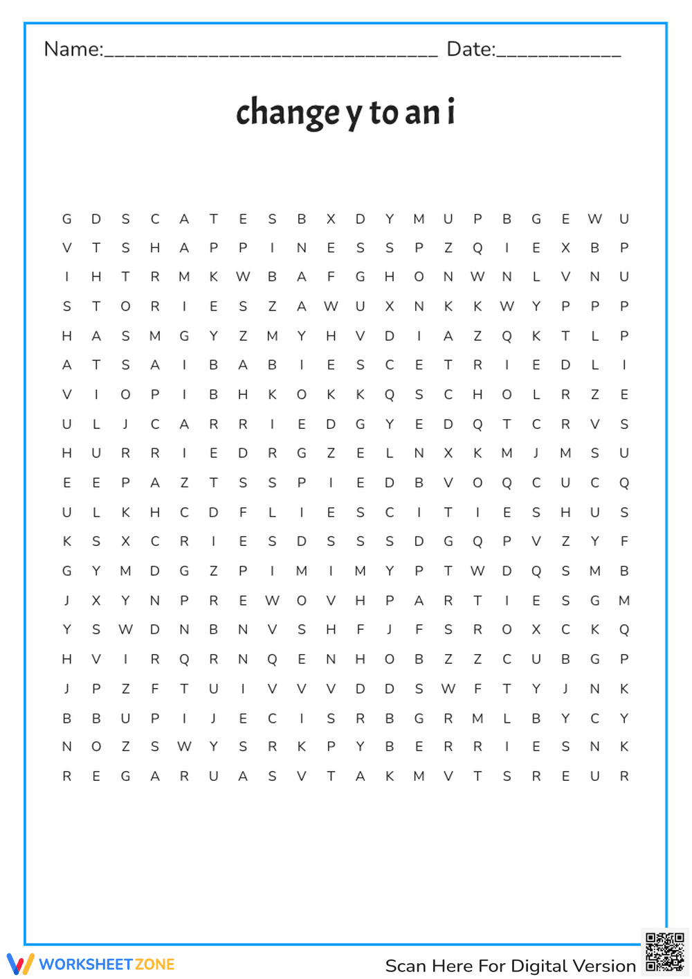Change y to an i - Page 1