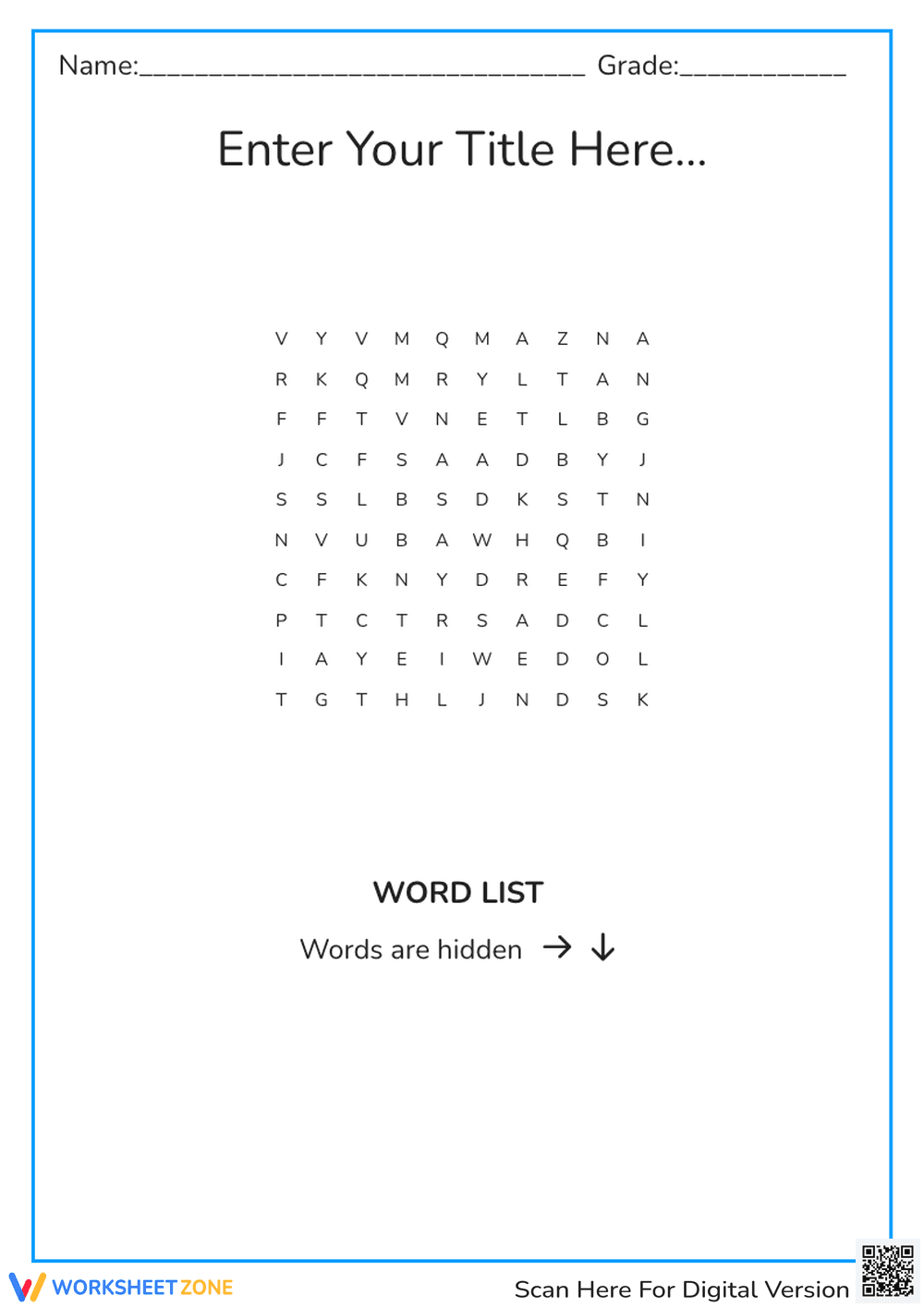 Worksheets - Page 1