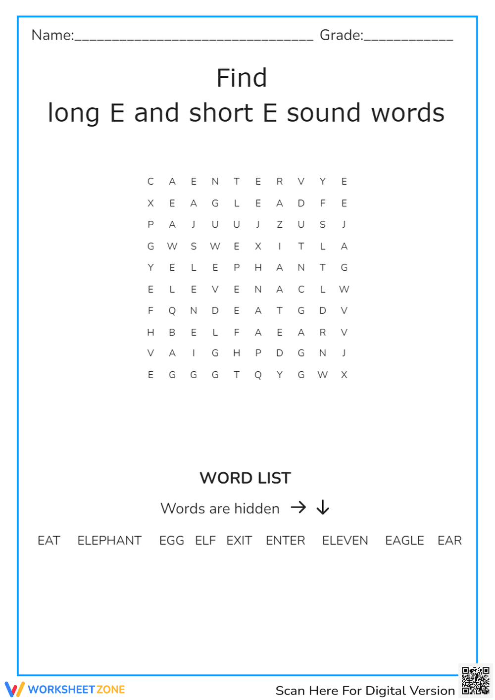 LONG E SHORT E - Page 1