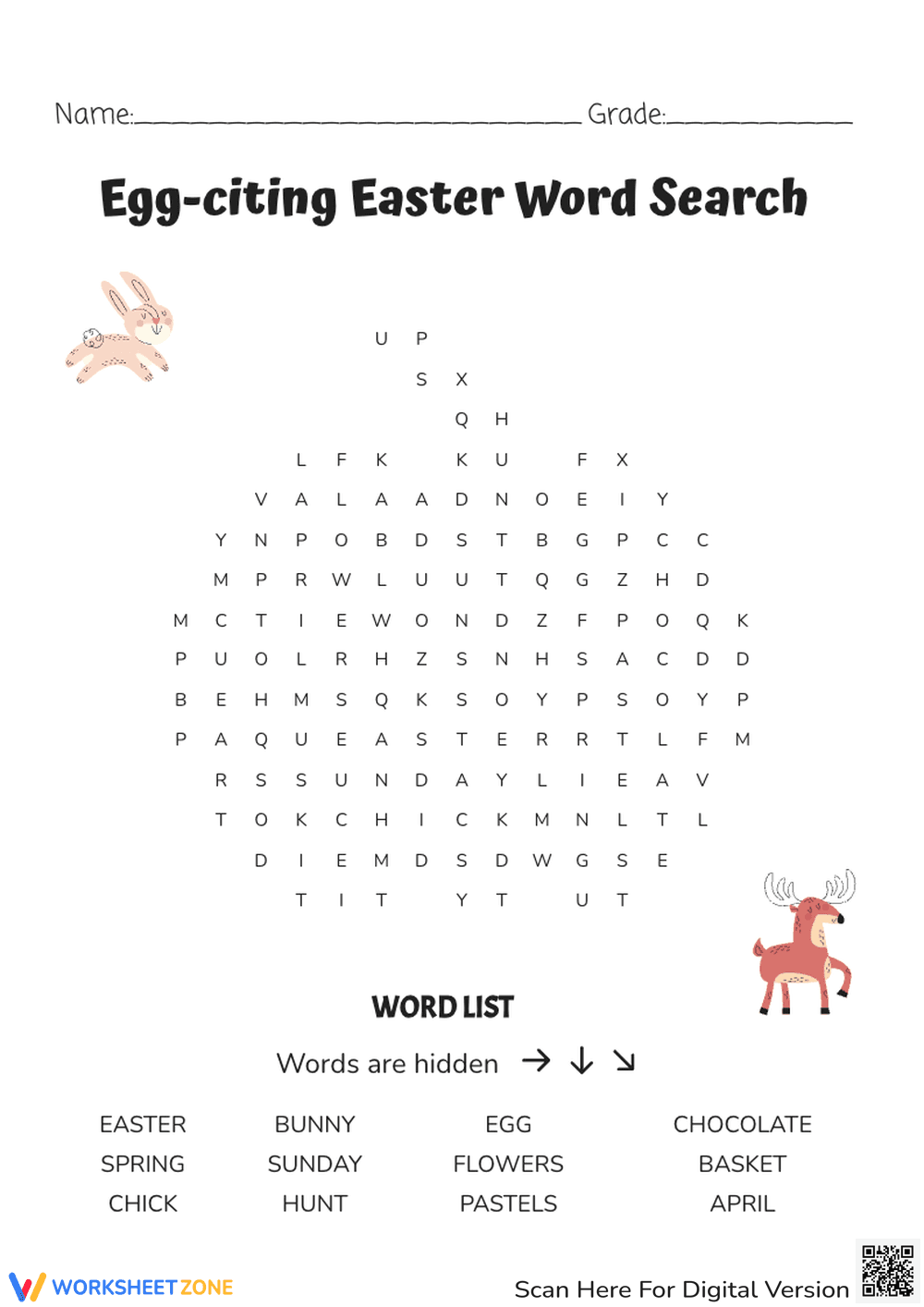 Egg-citing Word Search - Page 1