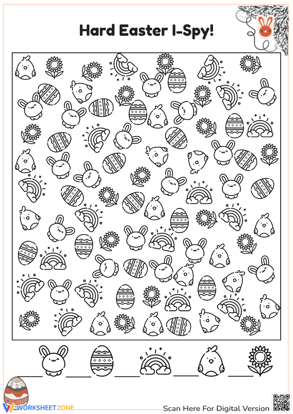 Hard Easter I Spy Game - Page 1