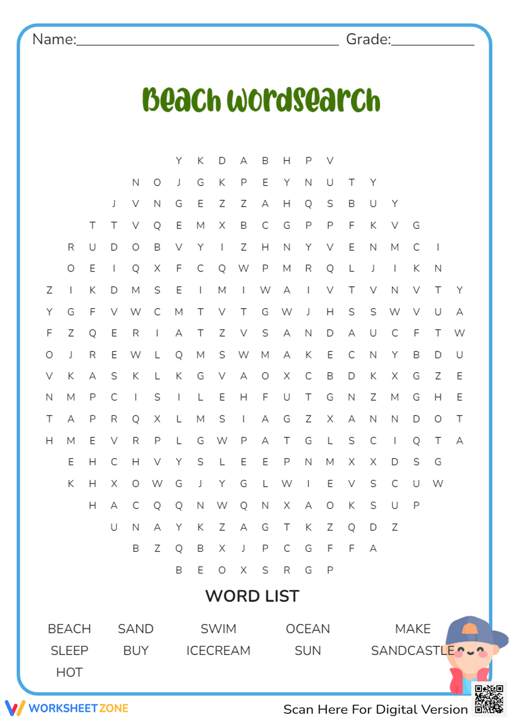 Tennis Strokes Word Search - Page 1