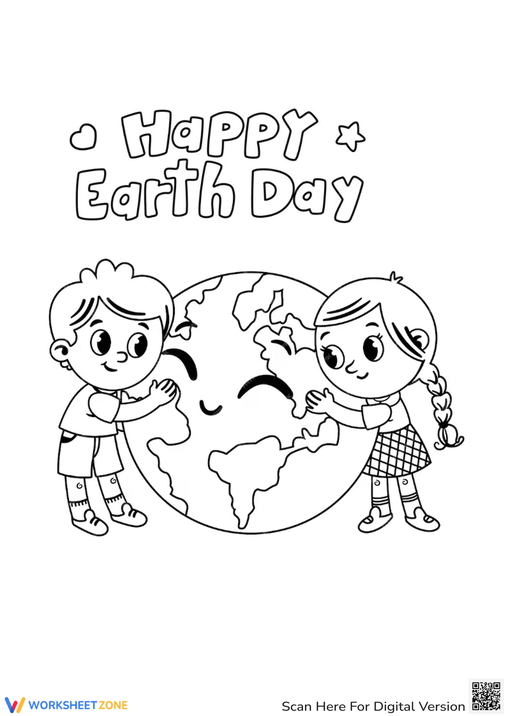 Fun Earth Day Coloring Pages for Creative Kids - Page 1