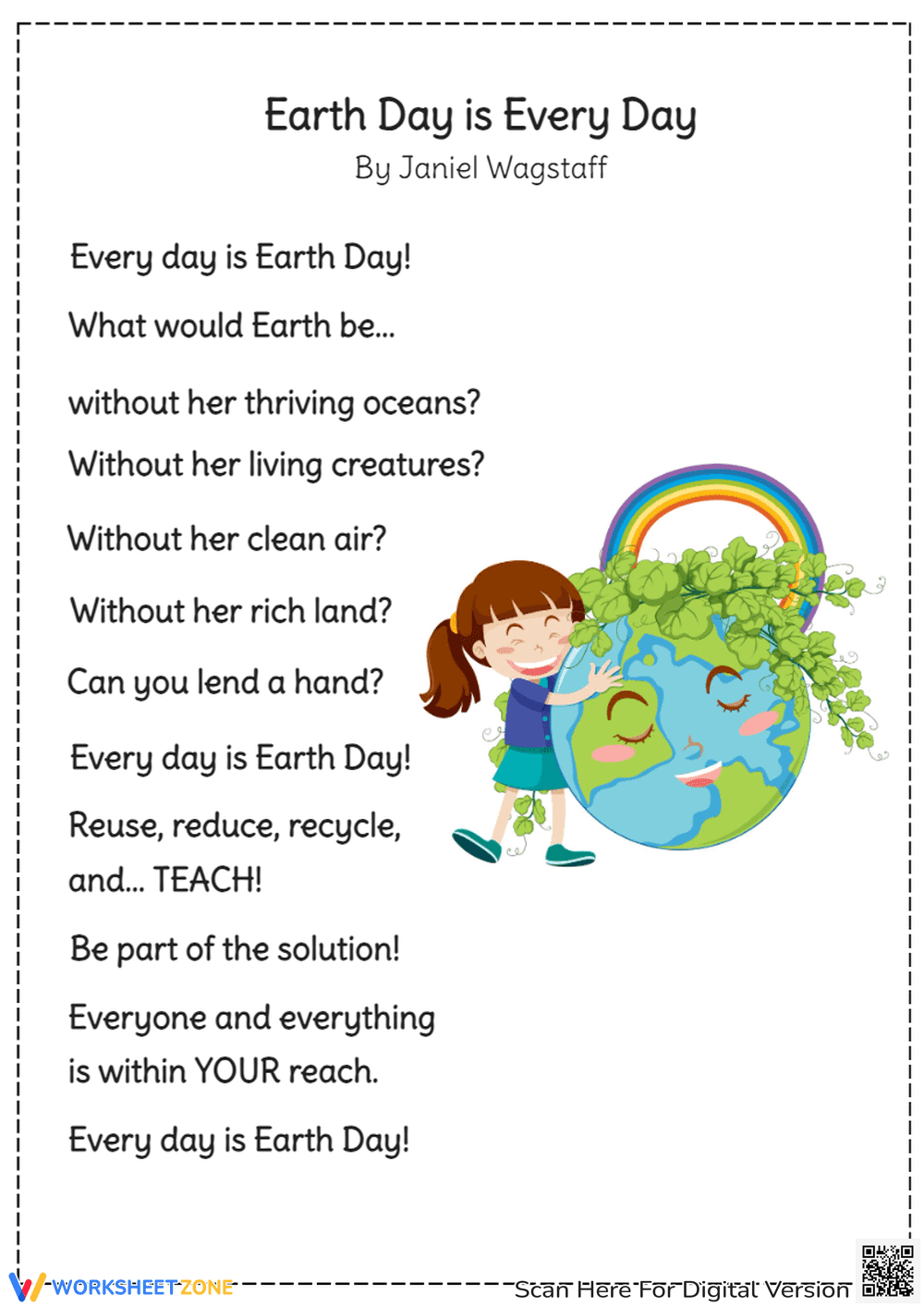 Earth Day Poem: Every Day is Earth Day - Page 1