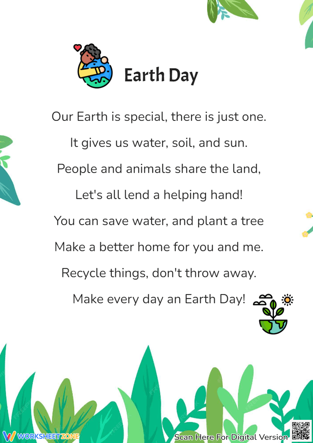 Earth Day Poem - Page 1