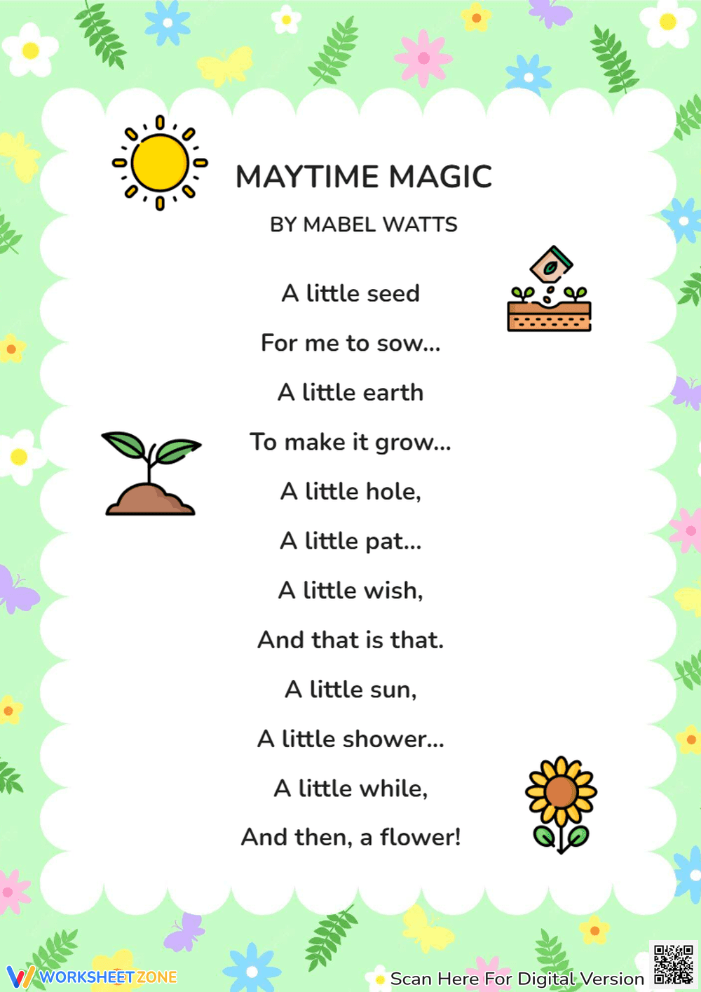 Earth Day Poem: Maytime Magic by Mabel Watts - Page 1