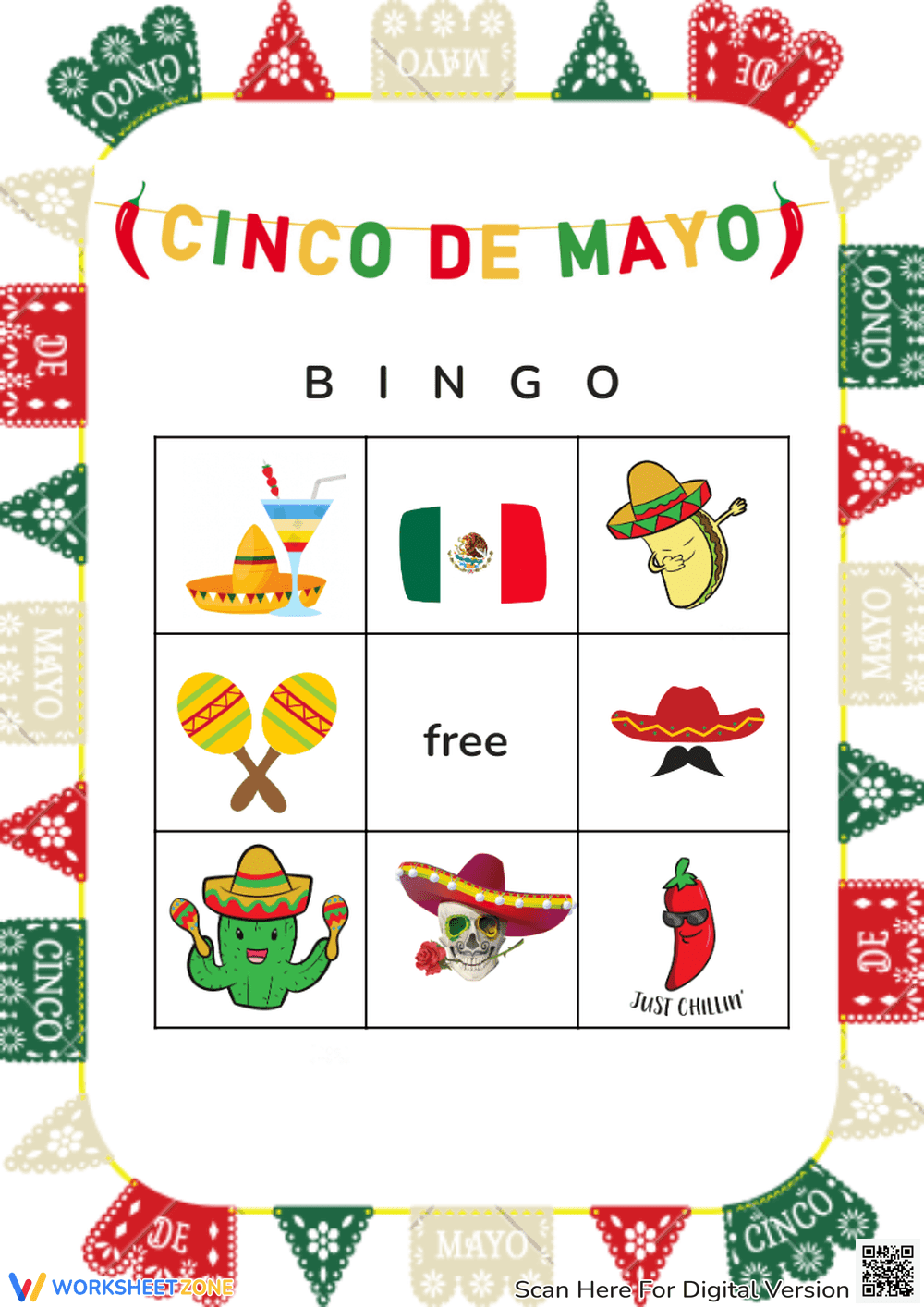Cinco de Mayo Bingo: An Interactive Game - Page 1