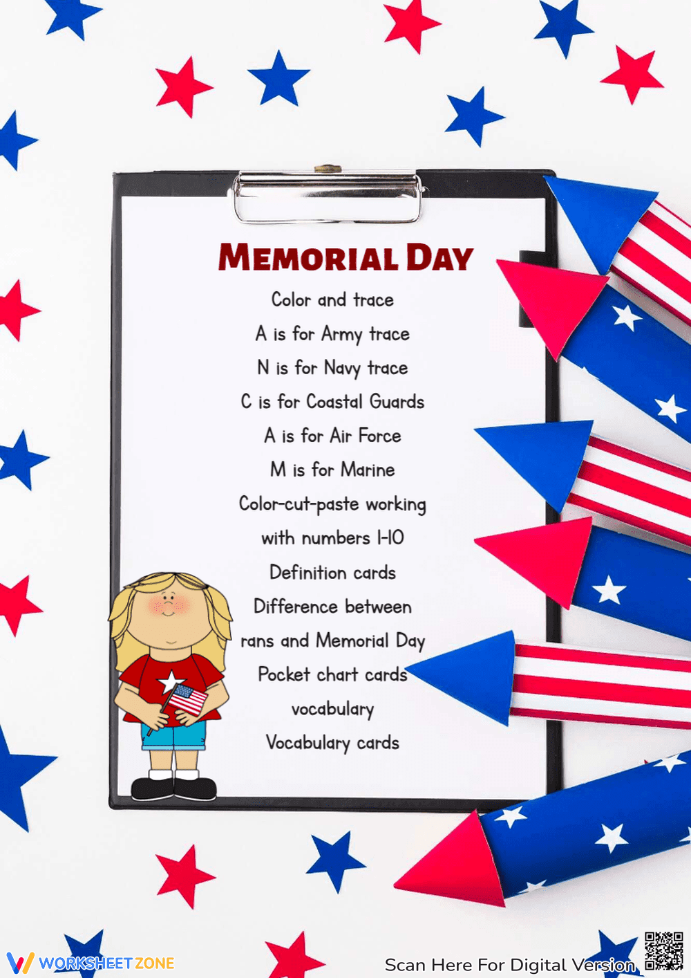 Reflective Memorial Day Poem for Children's Learning - Page 1