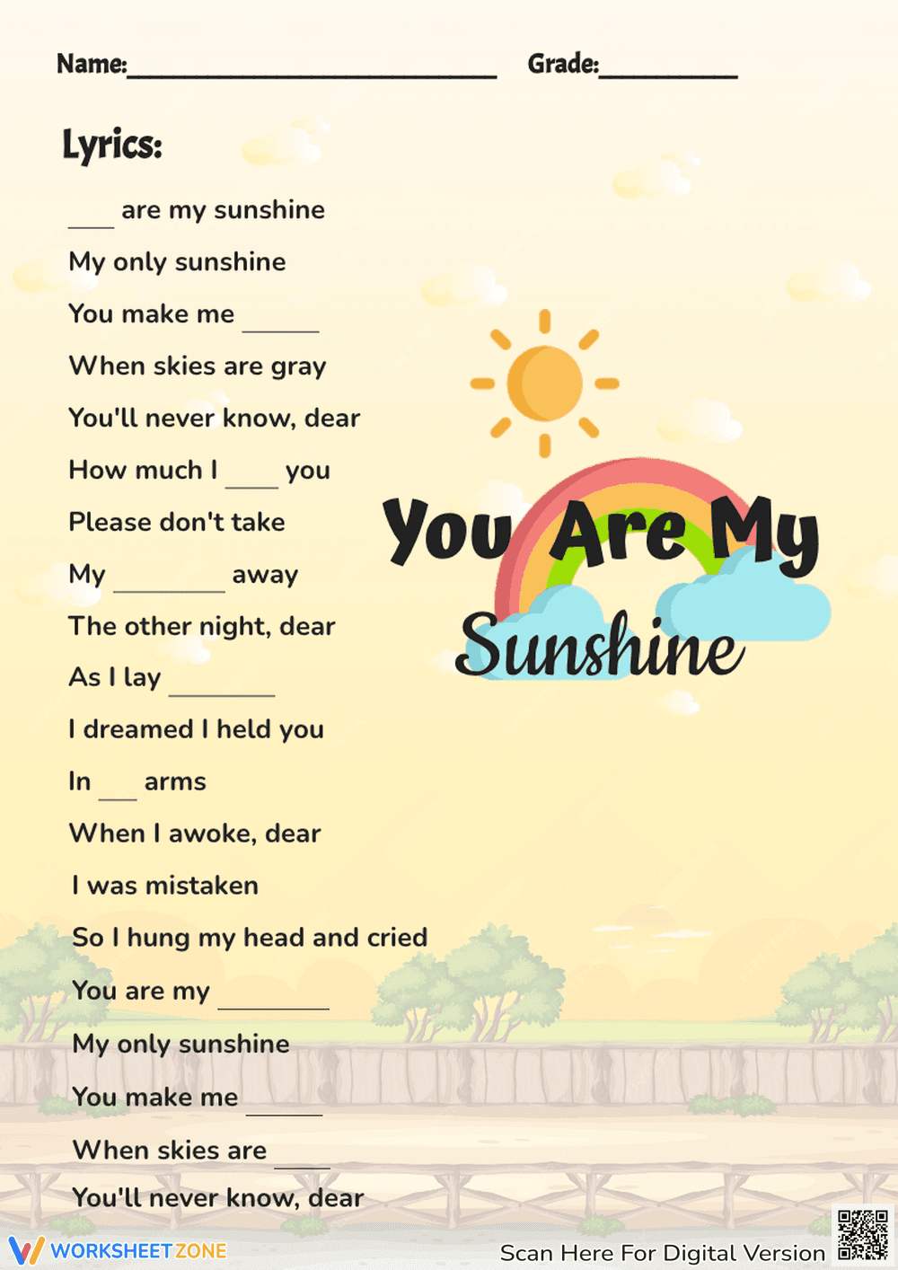 You are my sunshine - Page 1
