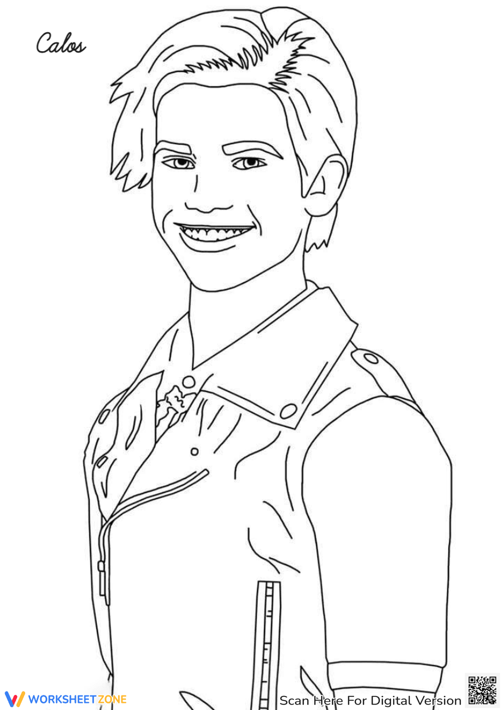 Audrey Descendants Coloring Page - Page 1