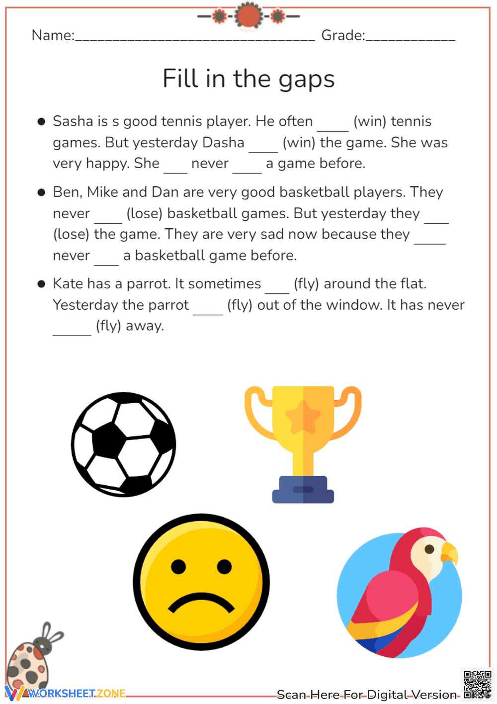 Fill in the gaps - Page 1
