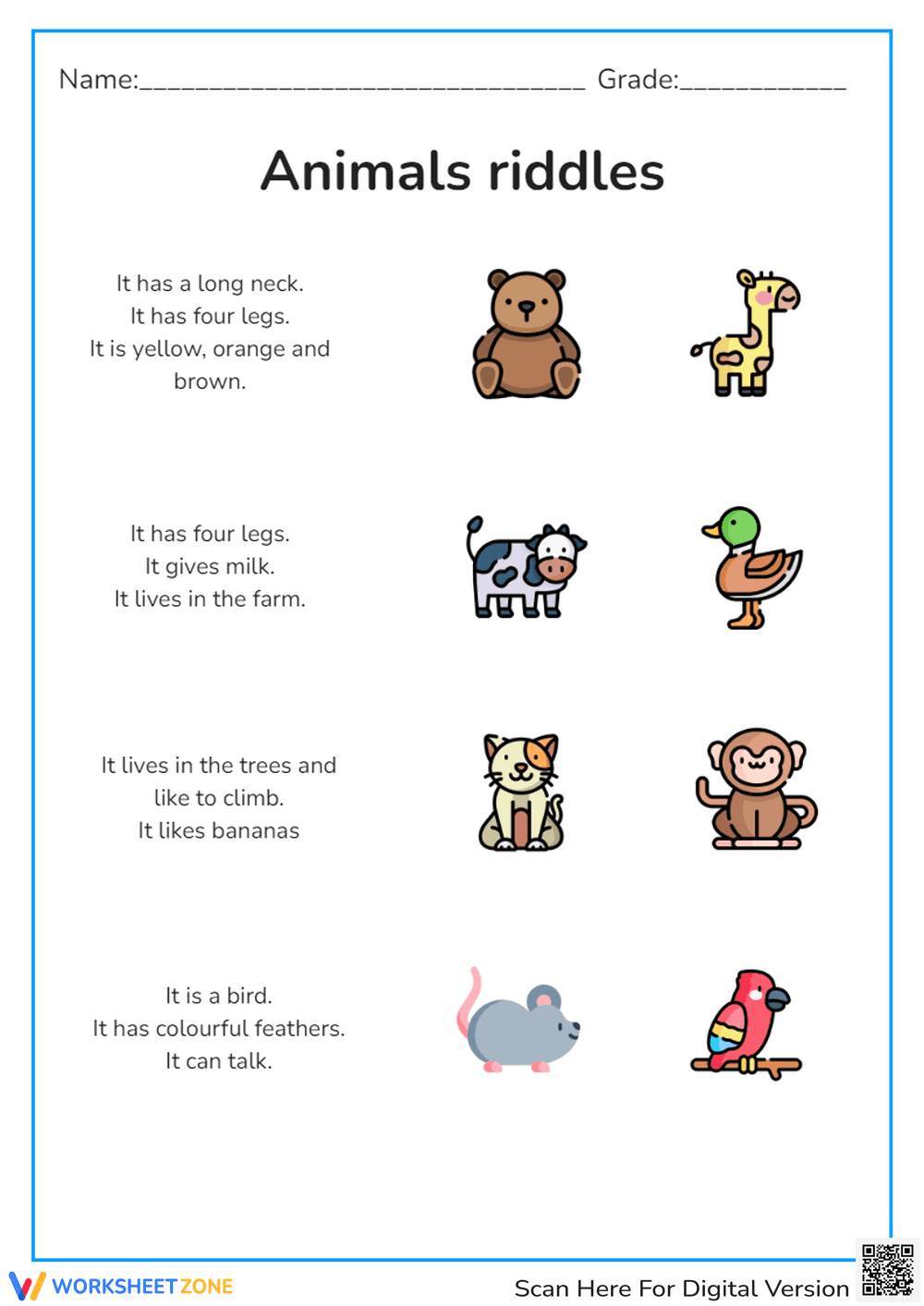 Animals riddles - Page 1