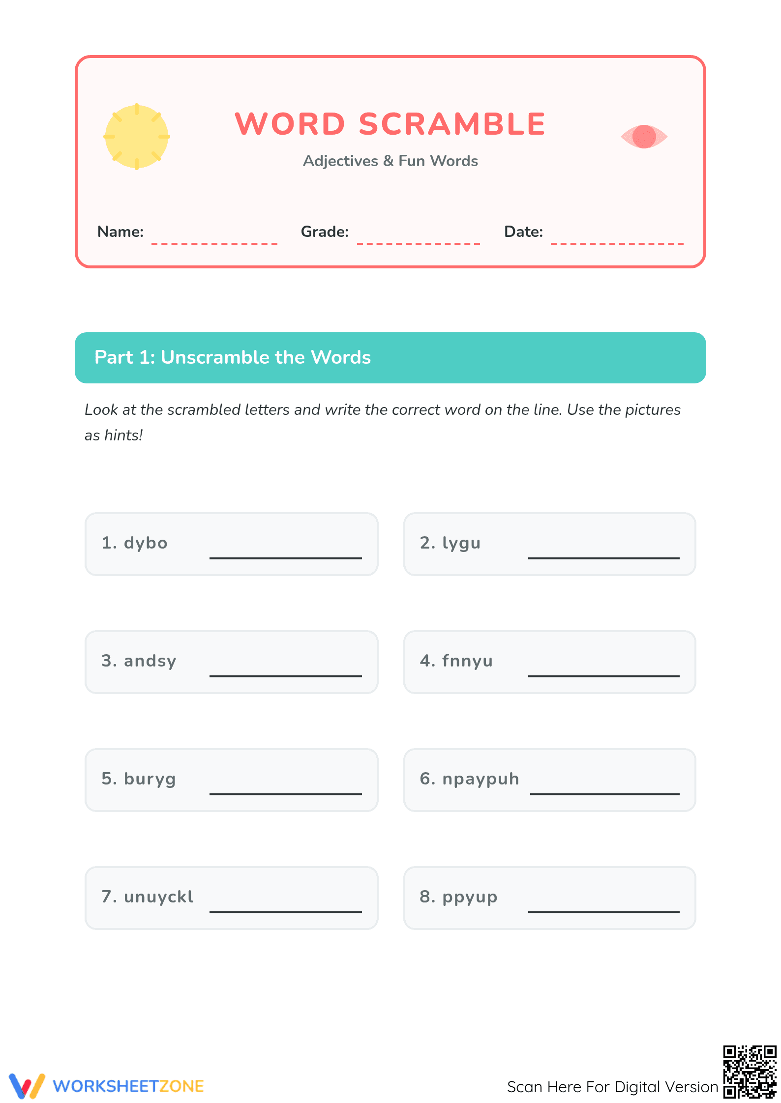 Grade 1 - Page 1