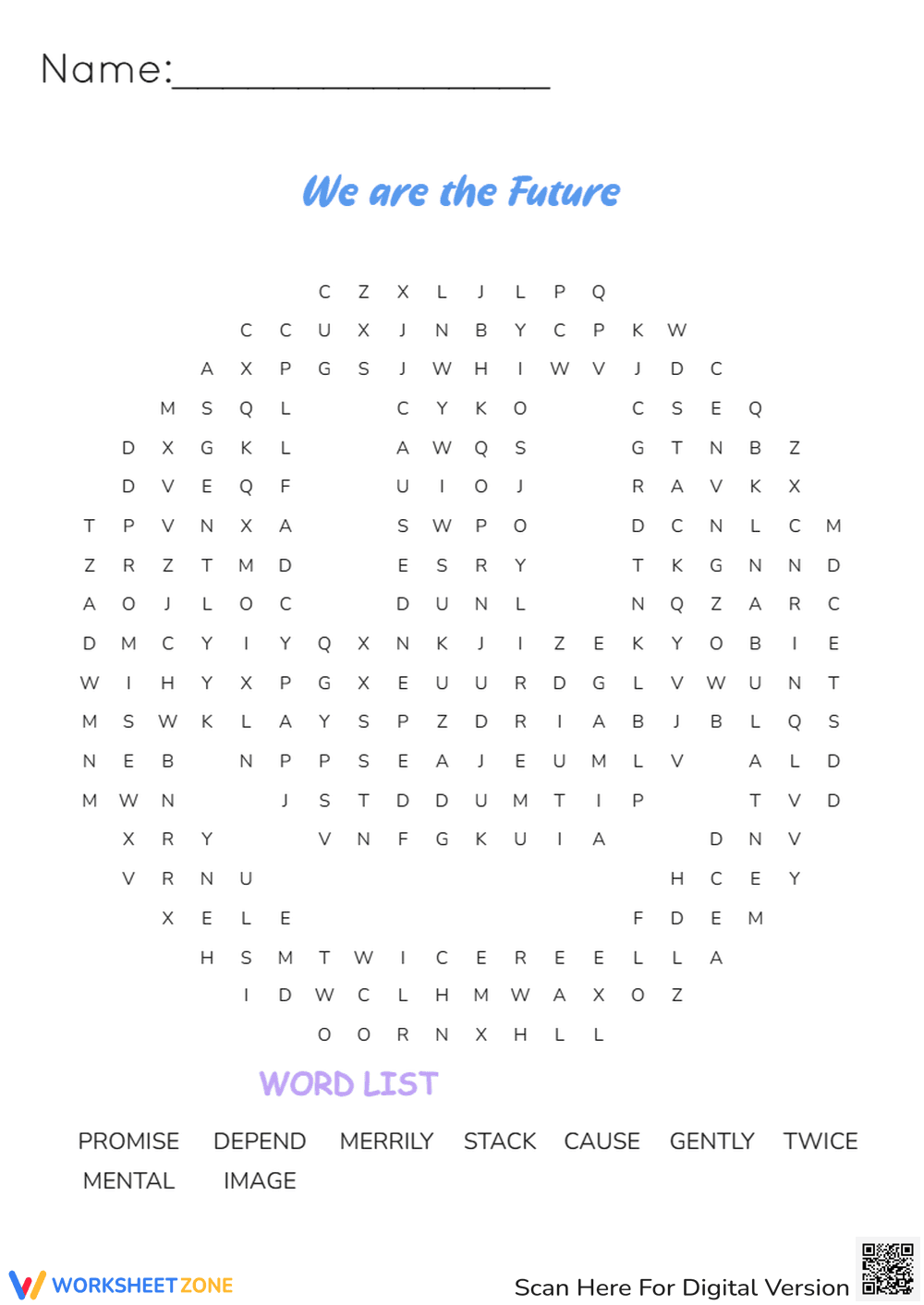 We are the future worksheet - Page 1
