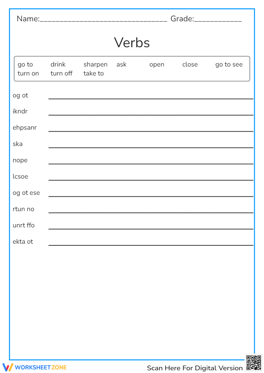 Verbs for permission - Page 1