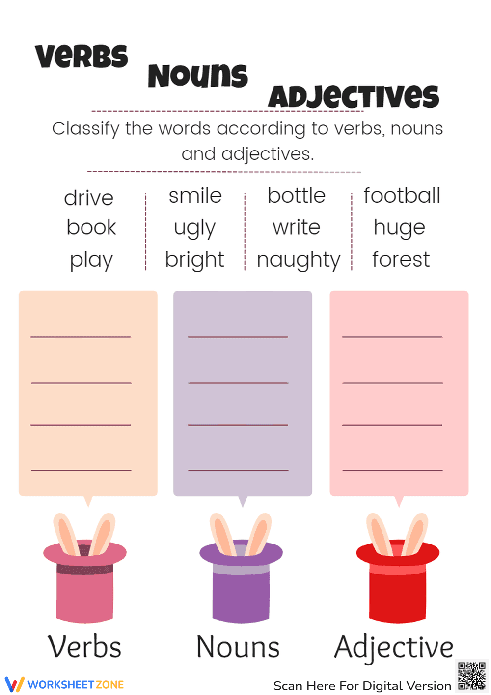 Nouns/Adjectives/verbs - Page 1