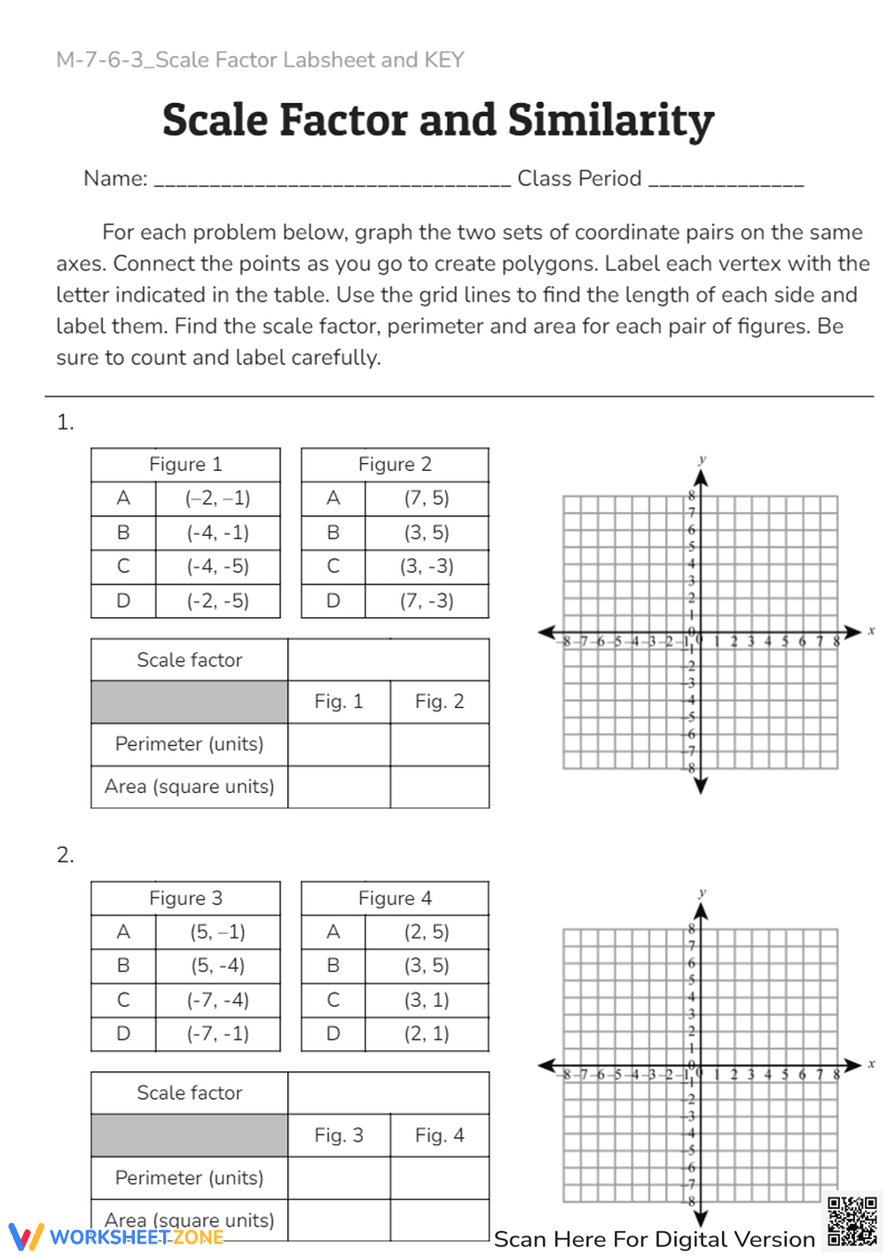M-7-6-3_Scale Factor Labsheet and KEY - Page 1