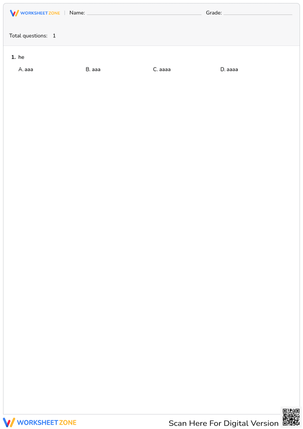Worksheets - Page 1
