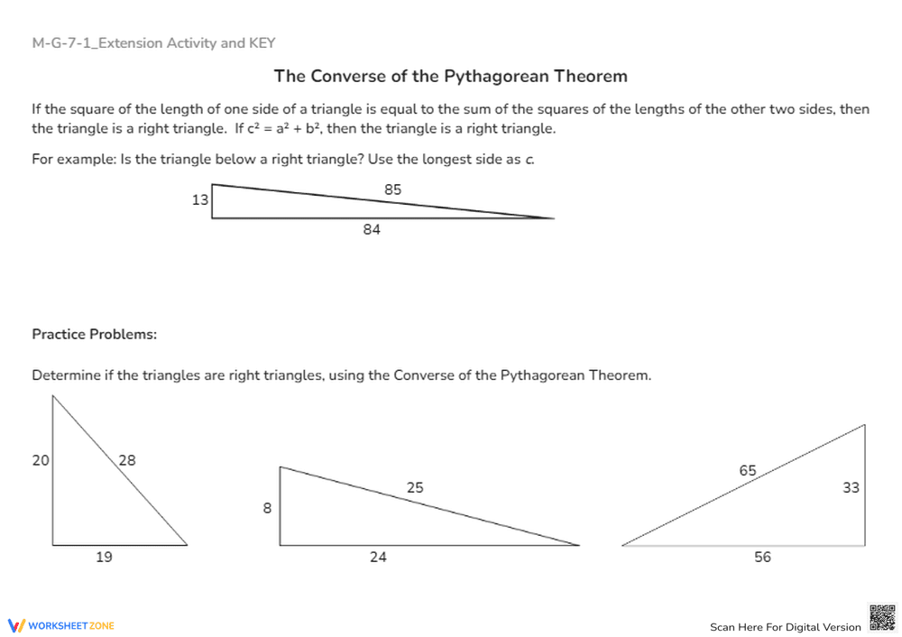 Hands-On Extension Activity Worksheet - Page 1