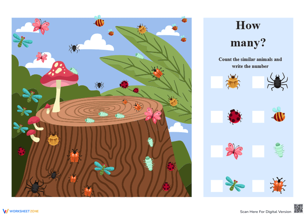 Counting game template - Page 1