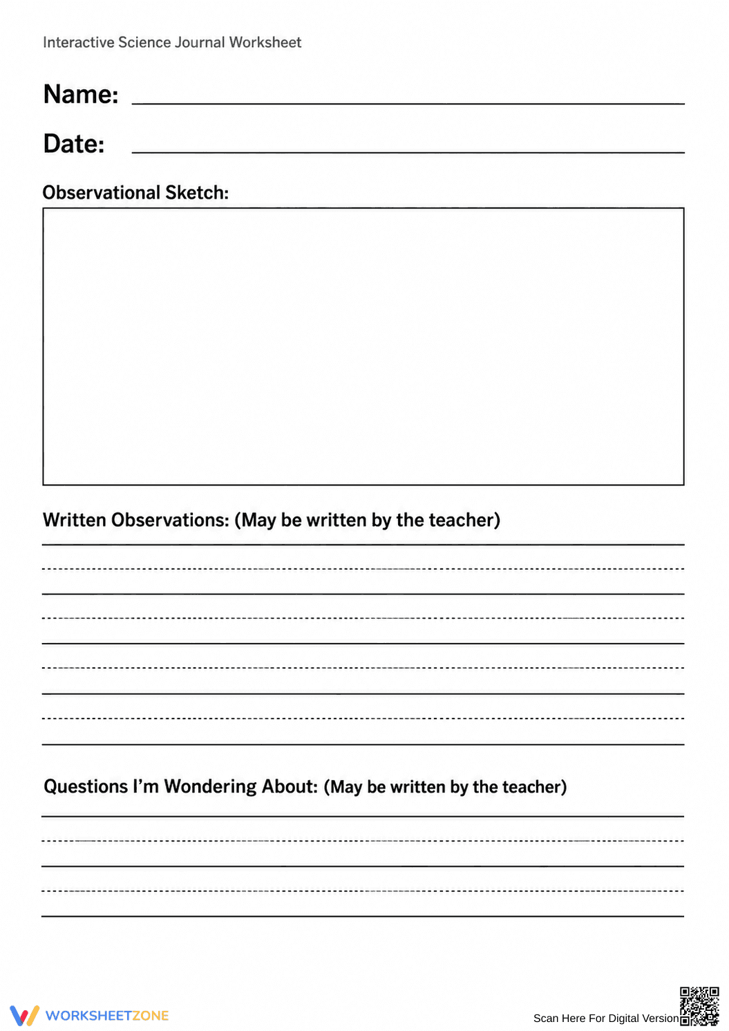 Interactive Science Journal | Grade K-2 Essential - Page 1