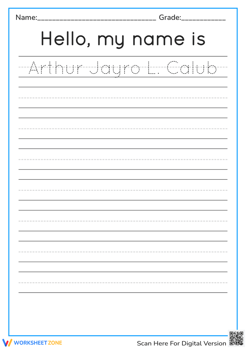 Arthur Name - Page 1
