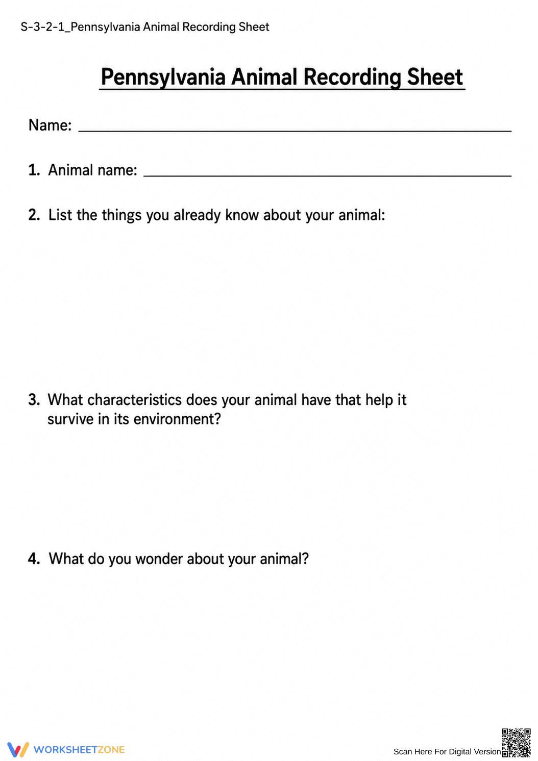 Essential Animal Adaptations Worksheet | Grade 3 Science - Page 1