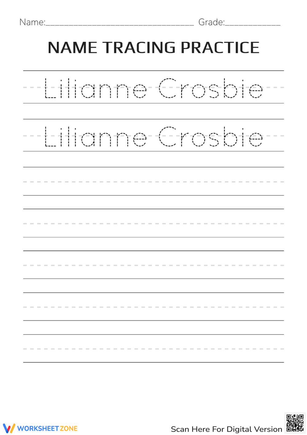 Name Tracing: Amelia - Page 1
