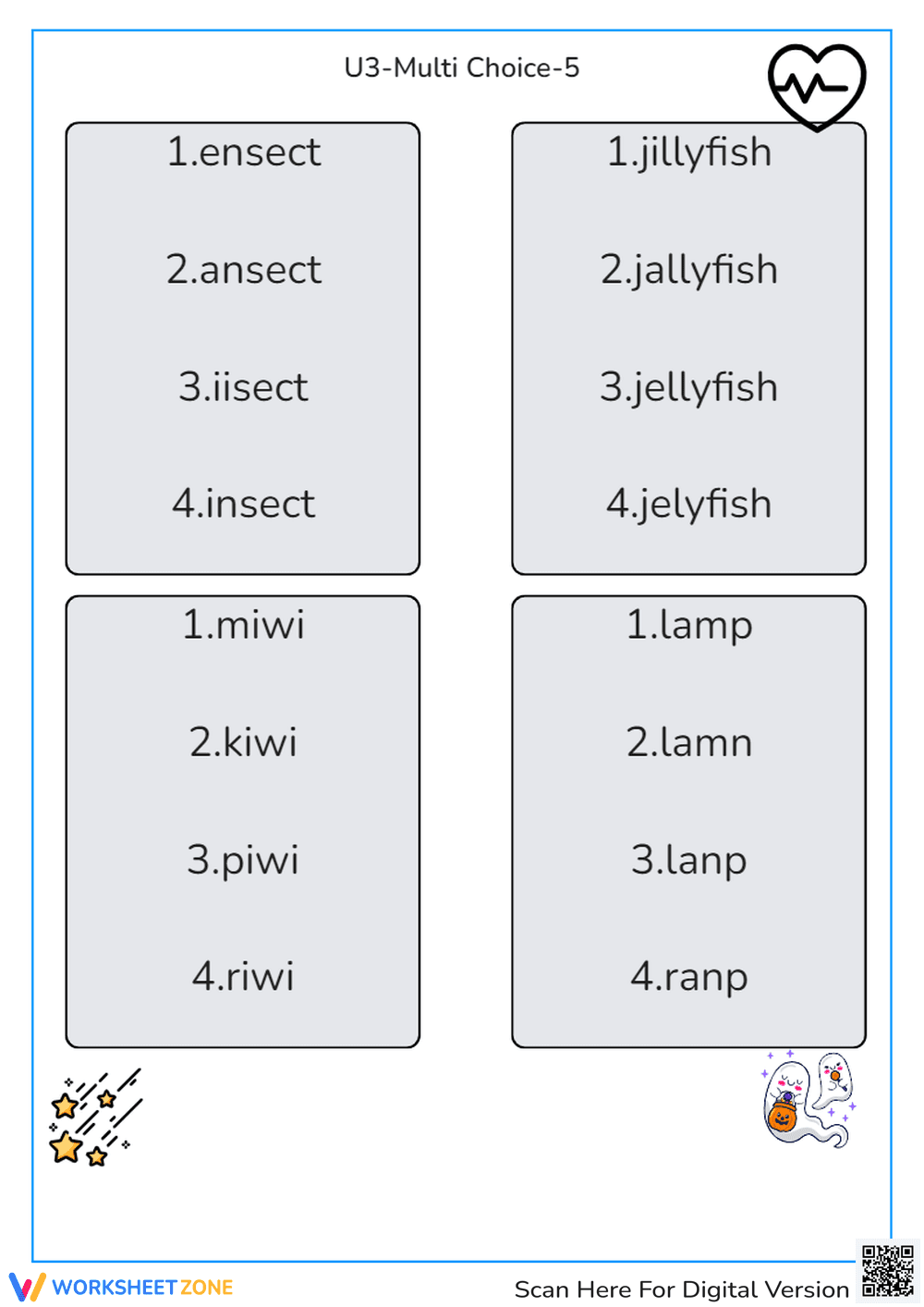 Kindergarten Spelling Practice | Essential ELA Worksheet - Page 1