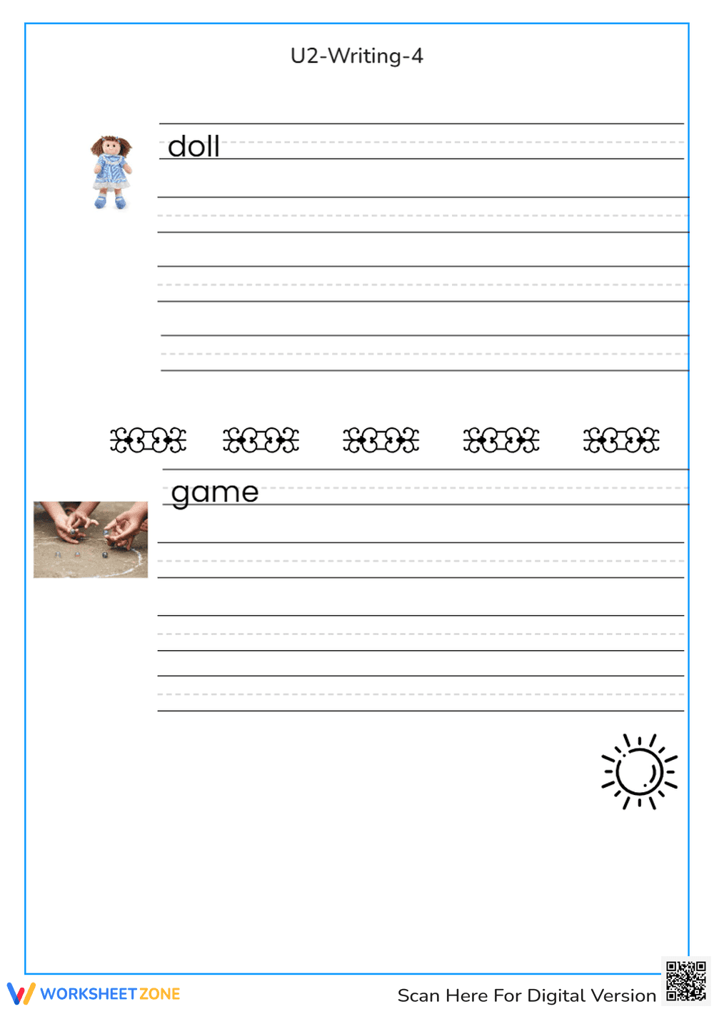 Kindergarten Handwriting Practice | Essential Printable - Page 1