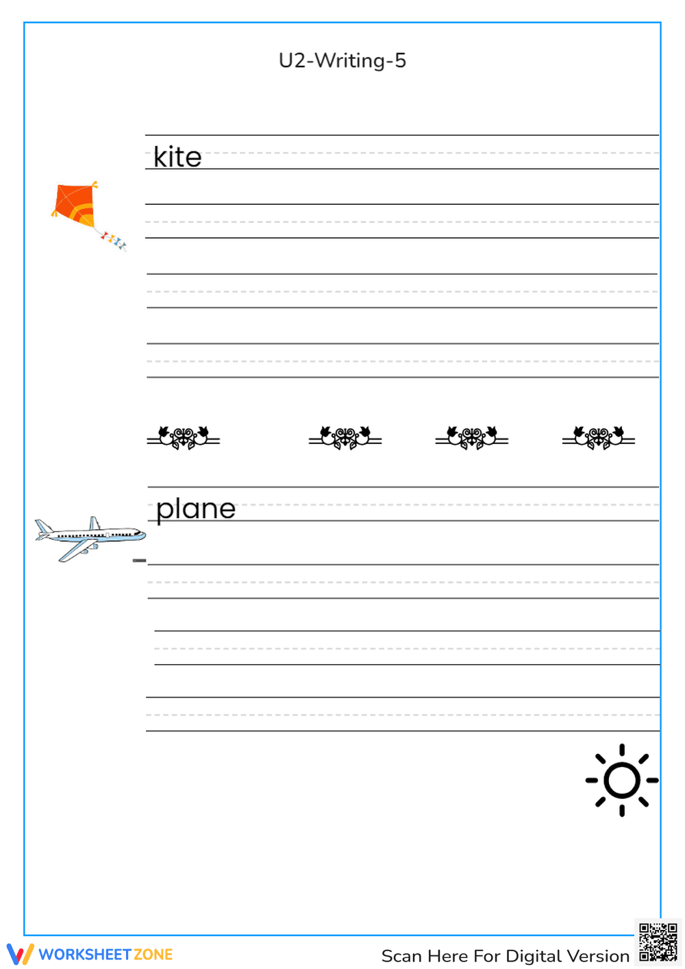 Kindergarten Handwriting Practice | Essential Printable - Page 1