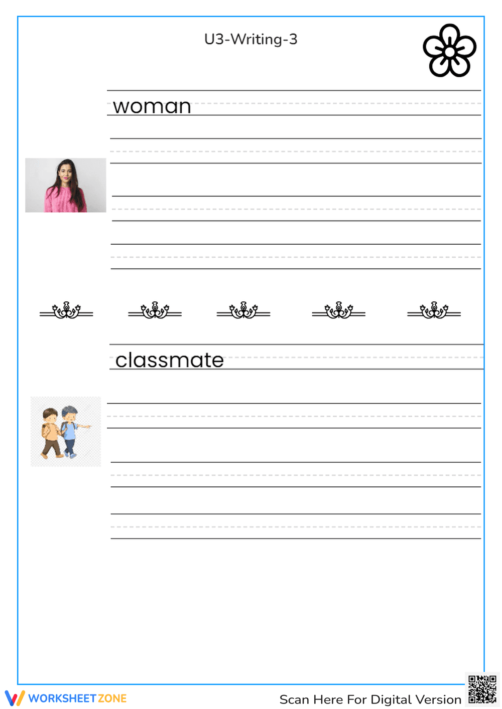 Kindergarten Handwriting Practice | Essential Printable - Page 1