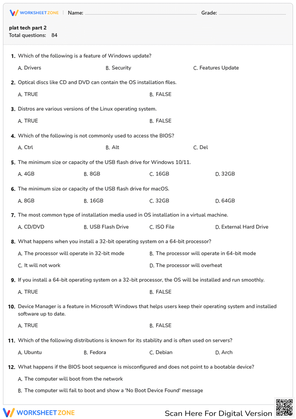 Essential Platform Tech Quiz | College IT Infrastructure - Page 1