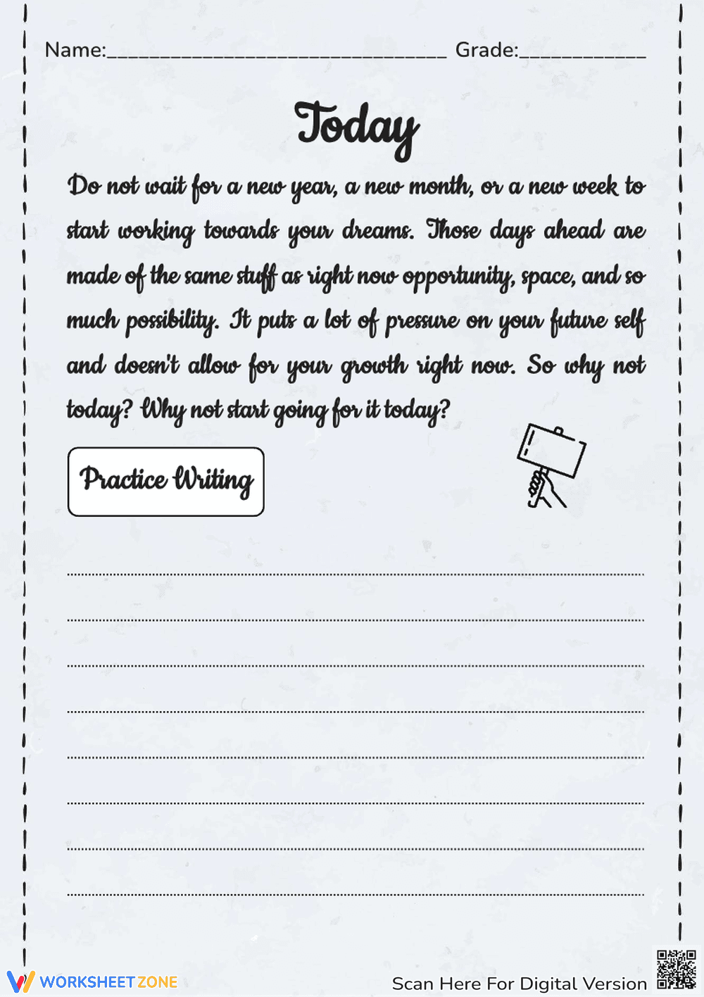 Neat Handwriting Practice | Grade 10-11 Essential - Page 1