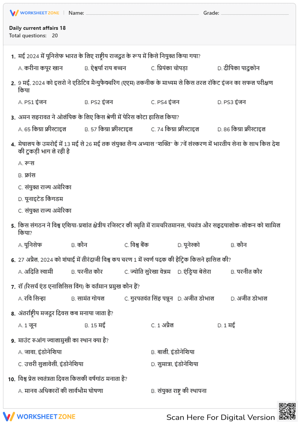 Daily current affairs 18 - Page 1