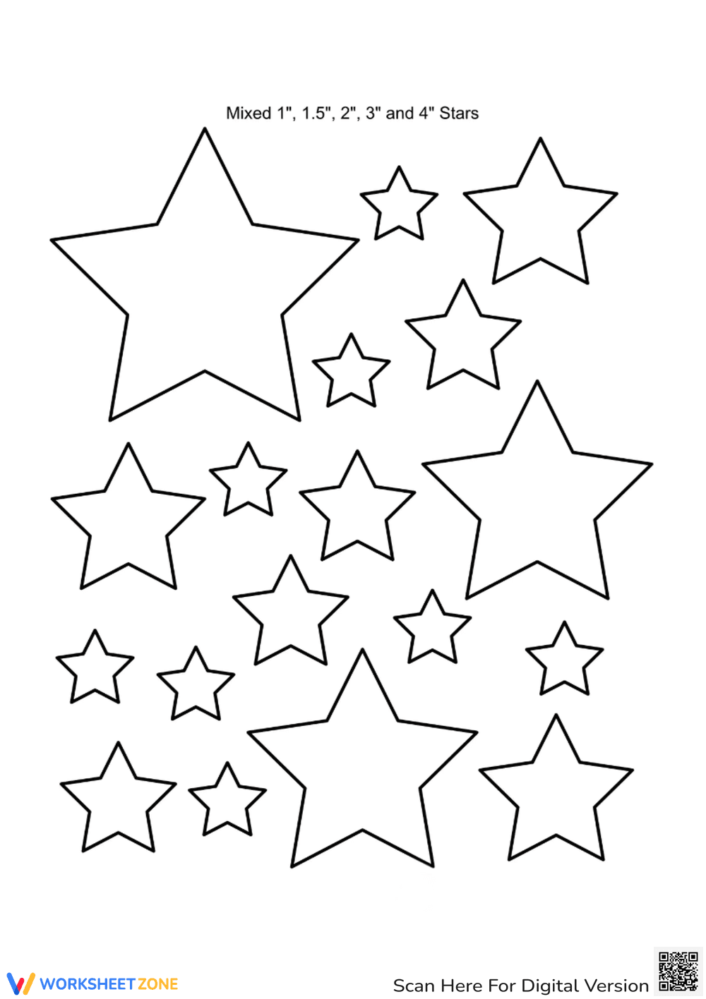 Star Coloring Page - Fun Shapes for Preschool Kids! - Page 1