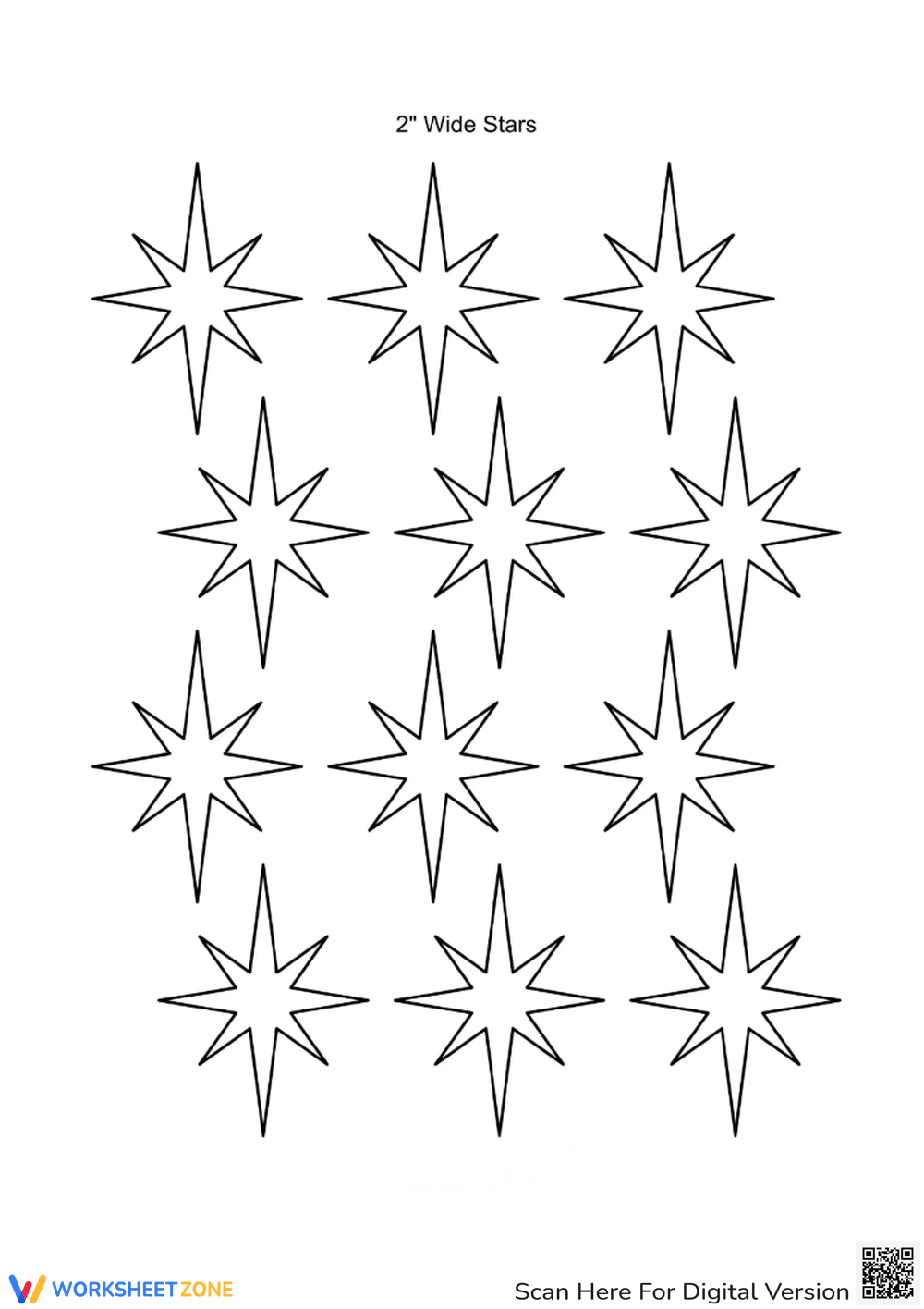 Christmas Star Coloring Page - Easy Printable Fun! - Page 1
